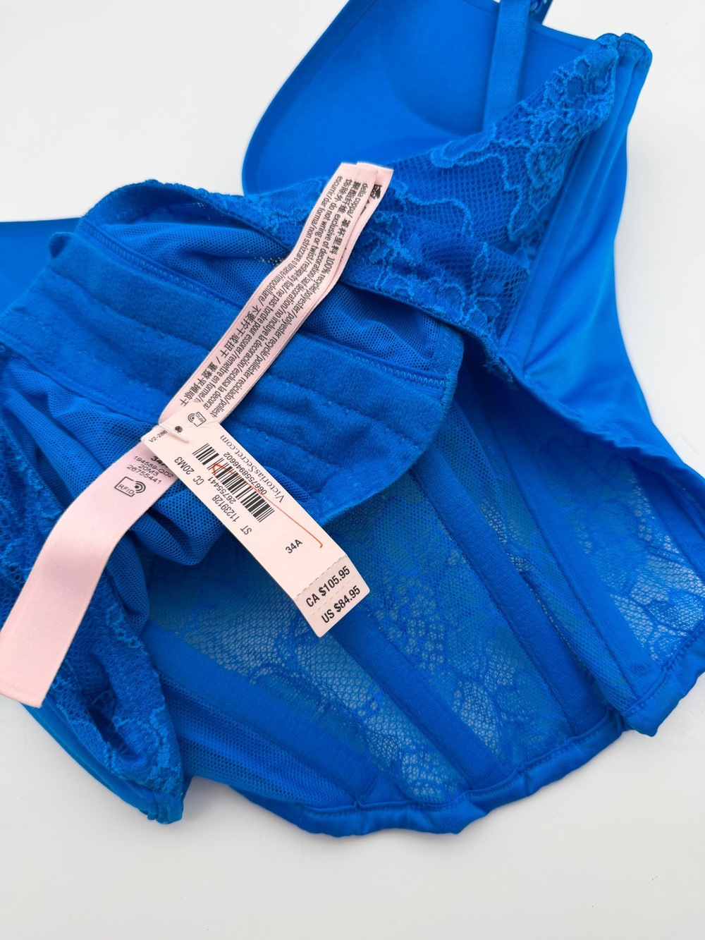 Victoria's Secret Electric Blue Longline Push-Up Bustier - Picture 5 of 6